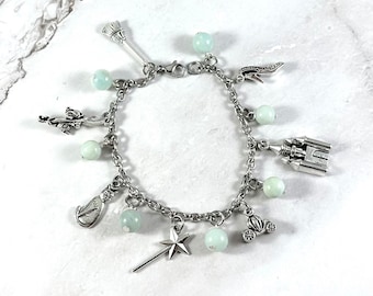 Cinderella Charm Bracelet, Fairytale, Princess