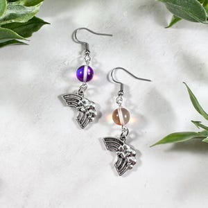 Iris Earrings, Greek Goddess of the Rainbow, Greek Mythology Jewelry, Rainbow Earrings