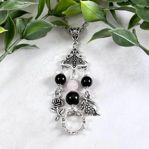 Persephone and Hades Necklace, Greek Mythology Jewelry, Underworld, Goddess, Hellenic, Pagan, Witch