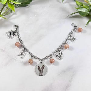 Hyacinth and Apollo Charm Bracelet, Hyacinthus, Greek Mythology Jewelry ...