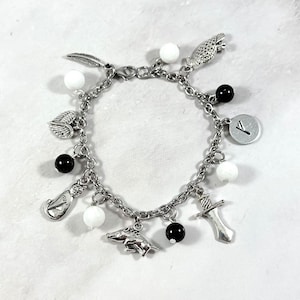 Freyja Charm Bracelet - Deluxe Version, Freya, Norse Goddess, Norse Mythology Jewelry, Norse Pagan