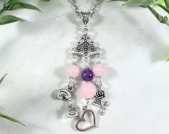 Erato Necklace: Muse of Love Poetry, Greek Mythology Pendant