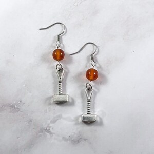 Thor Earrings, Norse God, Norse Mythology, Thor’s Hanmer