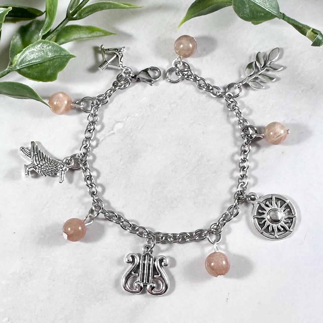 Apollo Charm Bracelet, Greek Mythology, Jewelry, Apollon, Hellenic - Etsy