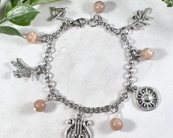 Apollo Charm Bracelet, Greek Mythology, Jewelry, Apollon, Hellenic