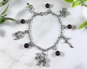 Achilles Charm Bracelet - Greek Mythology Jewelry, Homer’s The Iliad, The Trojan War