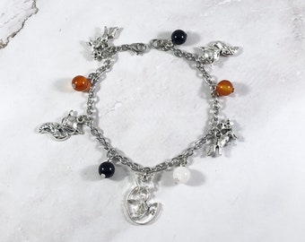 Fox Charm Bracelet, Fox Jewelry