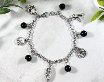 Charon Charm Bracelet - The Ferryman of the Underworld in Greek Mythology Jewelry, Kharon