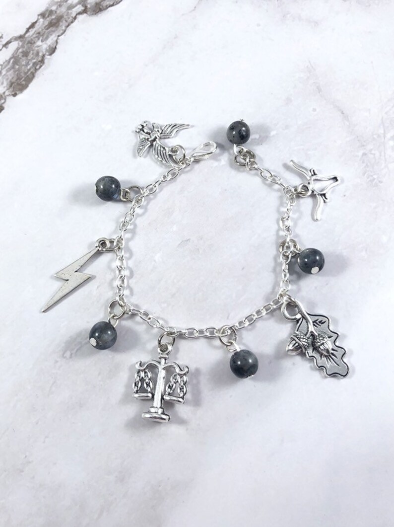 Zeus Charm Bracelet Greek Mythology Jewelry Jupiter Greek Etsy