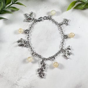 Aristaeus Charm Bracelet, Greek God of Beekeeping, Greek Mythology Jewelry, Deity, Hellenic