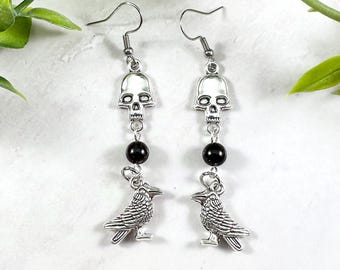 The Morrigan Celtic Goddess Earrings, Celtic Mythology, Trinity