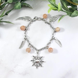 Icarus Charm Bracelet, Greek Mythology Jewelry
