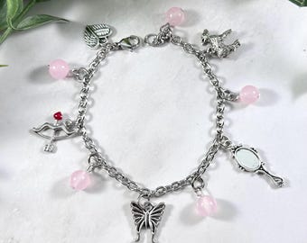 Psyche Bettelarmband, griechische Mythologie Schmuck, griechische Göttin, Amor, Eros, hellenische,