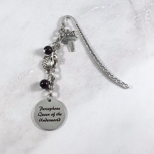 Persephone Bookmark, Queen of the Underworld, Greek Mythology, Greek Goddess, Book Accessory, Metal Bookmark
