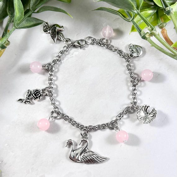Aphrodite Charm Bracelet, Greek Goddess of Love and Beauty, Greek Mythology Jewelry