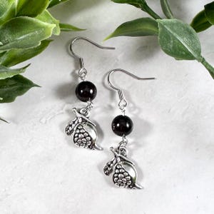 Persephone Pomegranate Earrings, Greek Goddess, Greek Mythology Jewelry, Hellenic,