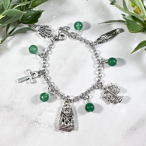 Osiris Charm Bracelet, Usir, Egyptian God, Egyptian Mythology, Kemetic