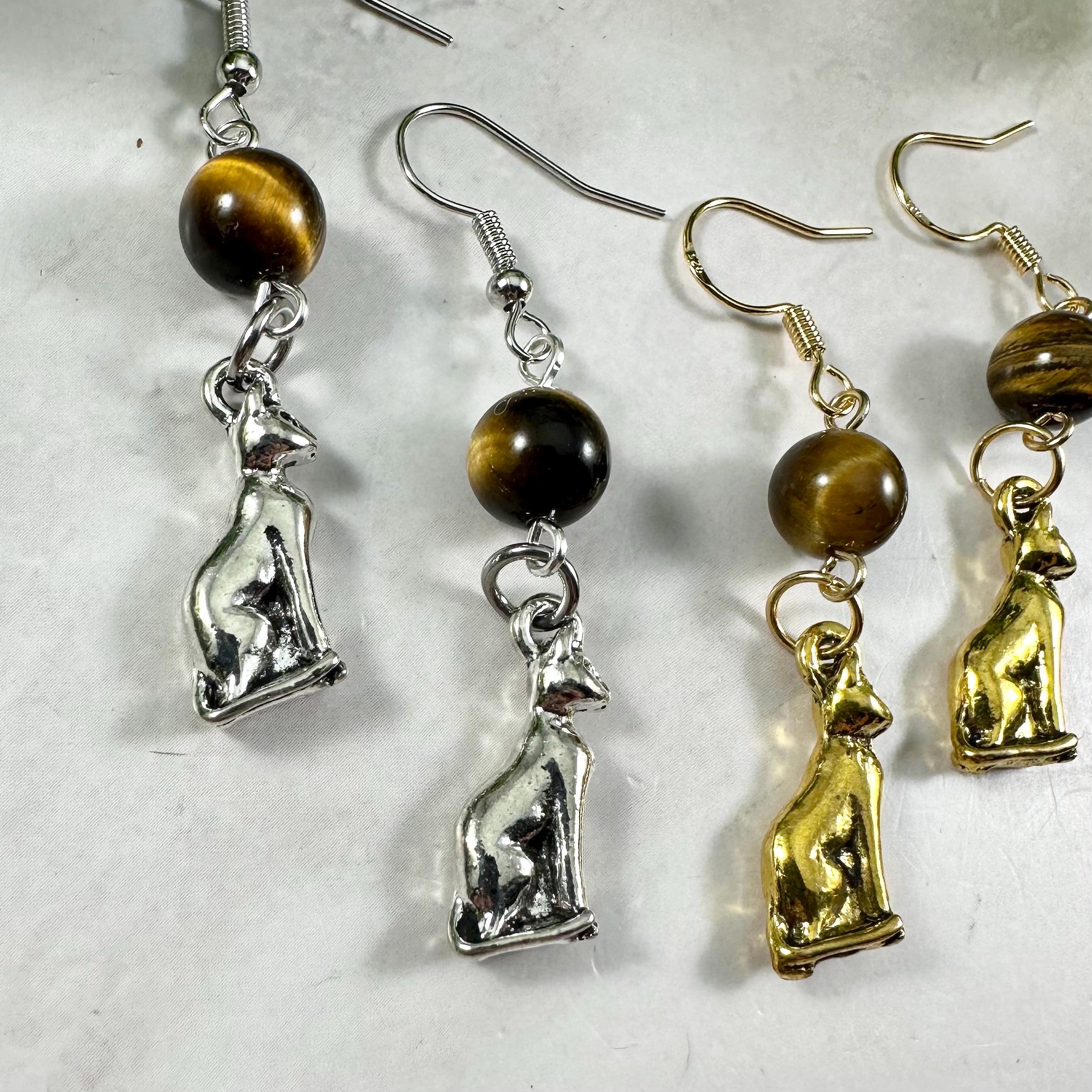 バステトイヤリング - エジプトの猫の女神、バステト、神話 - Etsy 日本