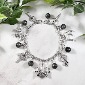 Hekate Charm Bracelet - Deluxe Version, Hecate, Greek Mythology Jewelry, Greek Goddess of Witchcraft