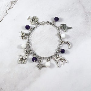 Artemis Charm Bracelet - Deluxe - Greek Goddess, Greek Mythology Jewelry, Hellenic