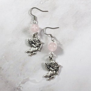 Cupid Earrings, Roman Mythology Jewelry, Eros