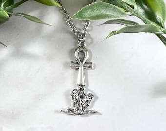 Thoth Necklace, Egyptian God, Ankh