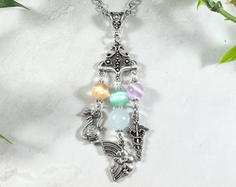 Iris Pendant Necklace - Greek Goddess of the Rainbow, Greek Mythology Jewelry, Hellenic