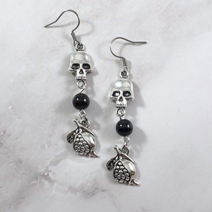 Persephone and Hades Earrings, Greek Mythology Jewelry