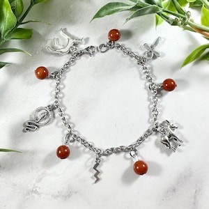 Set Charm Bracelet, Seth, Egyptian God, Egyptian Mythology, Kemetic