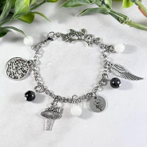 Hypnos Charm Bracelet - Deluxe Version, Greek Mythology Jewelry, Greek God of Sleep, Deity Jewelry, Hellenic