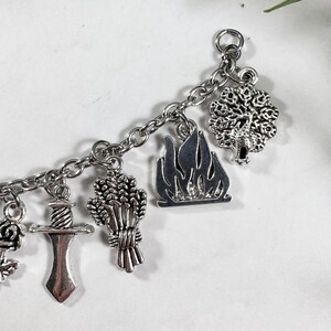 Greek Mythology Charm Bracelet: Olympian Gods & Goddesses Jewelry image 7