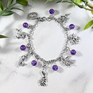 Mythological Creatures Charm Bracelet - Mythology Jewelry