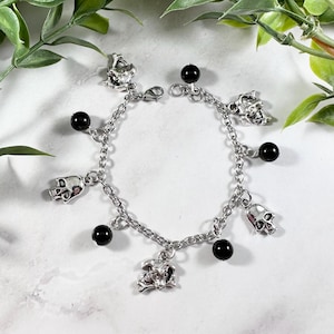 Cerberus Charm Bracelet - The Hound of Hades, Greek Mythology Jewelry