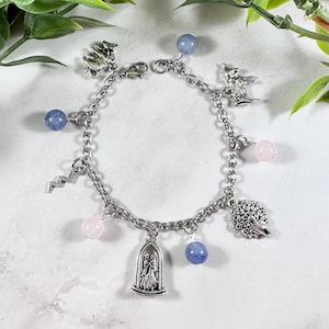 Zeus and Hera Charm Bracelet, Greek Gods, Greek Mythology Jewelry, Hellenic, Jupiter and Juno