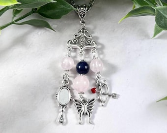 Psyche Halskette, griechische Göttin der Seele, Schmuck der griechischen Mythologie