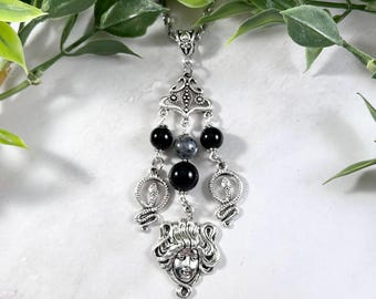Medusa Necklace, Greek Mythology Jewelry