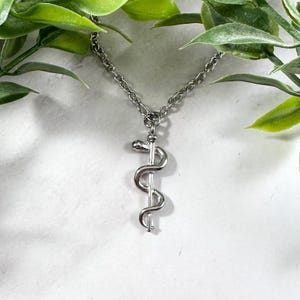 Rod of asclepius necklace - Etsy 日本
