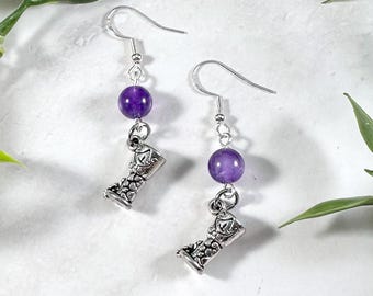 Dionysus Earrings, Greek God, Greek Mythology Jewelry, Hellenic, Bacchus