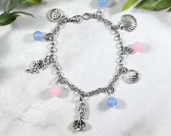 Birth of Venus Charm Bracelet - Inspired by the Botticelli Painting, Aphrodite, Goddess, Mythology