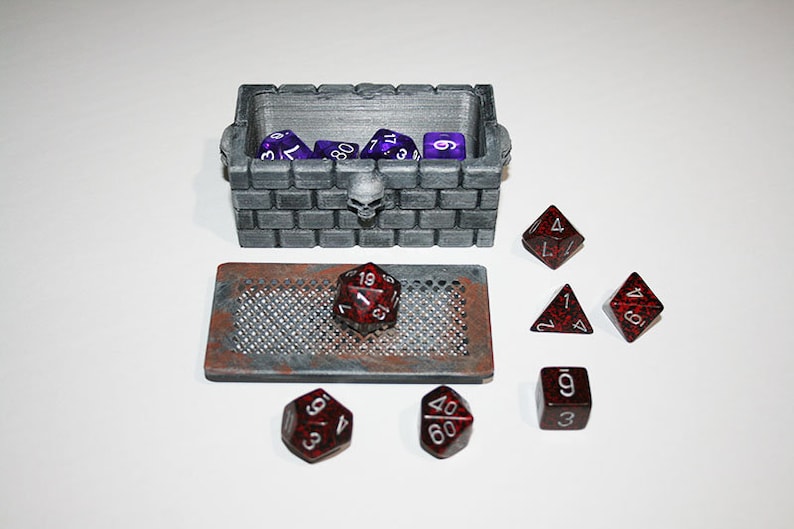 Dice Crypt Tomb Container With Lid for Dungeons /& Dragons 5e Pathfinder Warhammer 40k Zombicide and other Tabletop Games