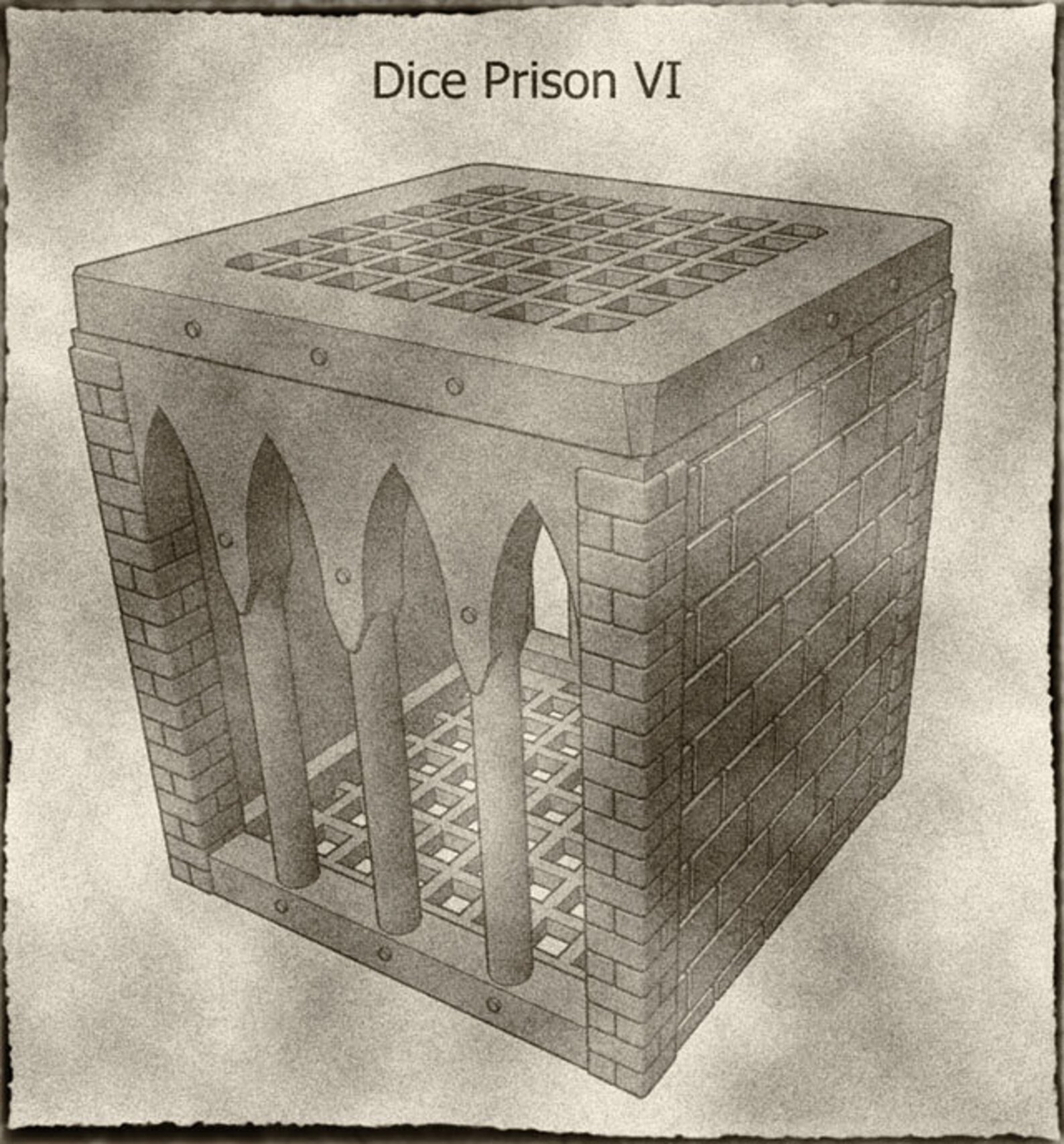 Dice Jail VI Prison or Cage for Tabletop Roleplaying Games Etsy Ireland
