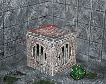 Dice Jail VIII, Prison or Cage for Tabletop Roleplaying Games like Dungeons & Dragons, Pathfinder, Zombicide and more.