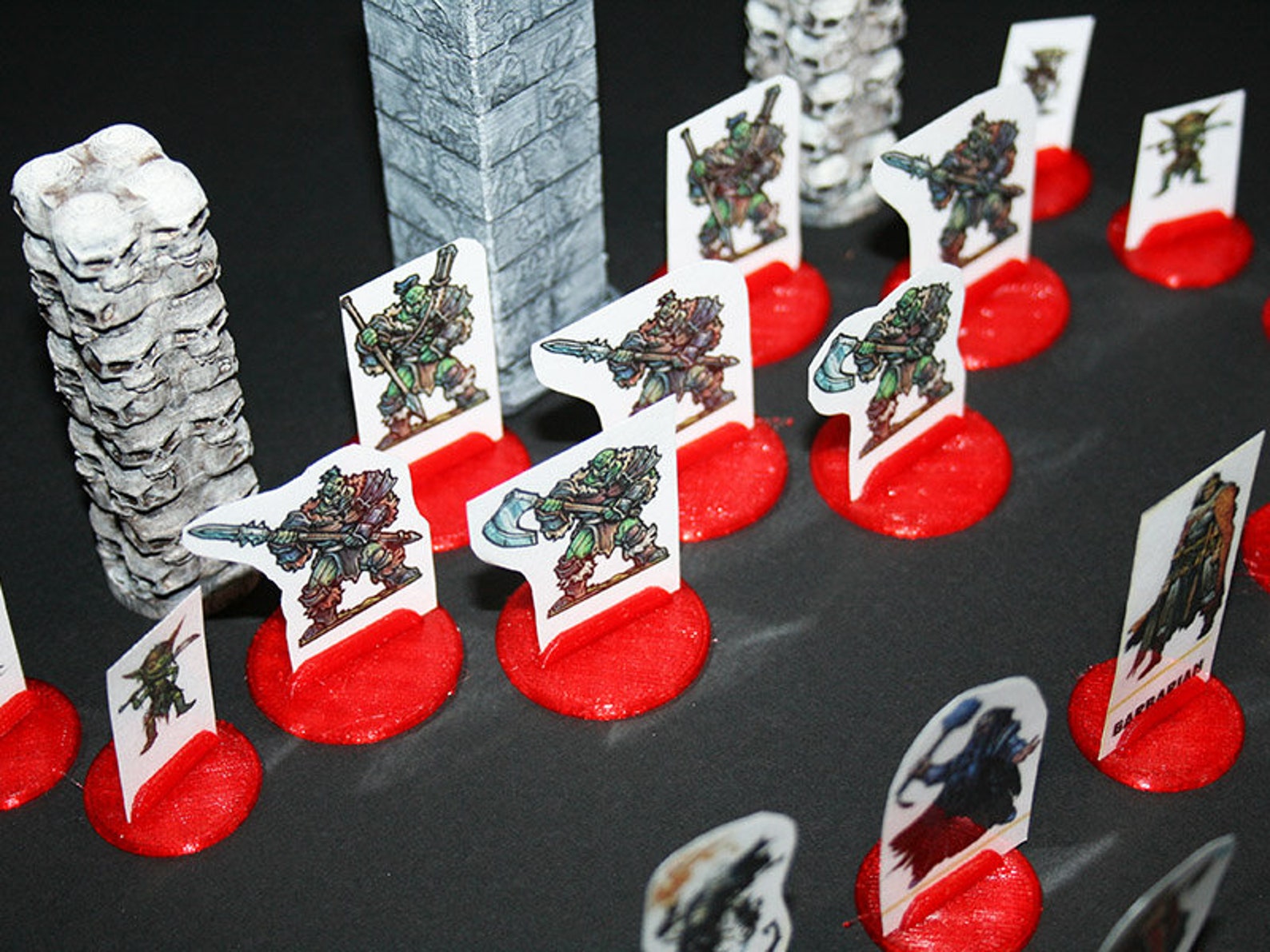 25mm 32mm 40mm and 60mm Miniature Bases for Paper Minis For | Etsy