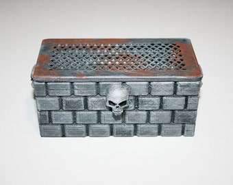 Dice Crypt Tomb Container With Lid for Dungeons & Dragons 5e, Pathfinder, Zombicide and other Tabletop Games