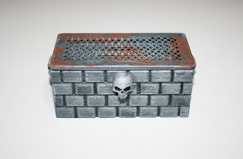 Dice Crypt Tomb Container With Lid for Dungeons /& Dragons 5e Pathfinder Warhammer 40k Zombicide and other Tabletop Games