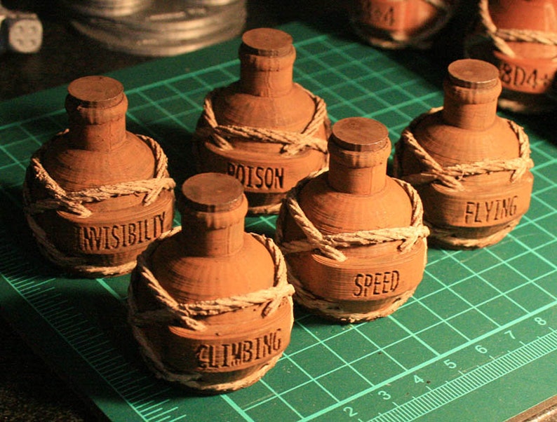 Various Condition Potion Flasks and Elixirs For Dungeons & Etsy
