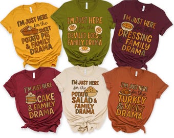 Camisetas familiares de Acción de Gracias/Lo más probable es que/Fiesta divertida de Acción de Gracias/Camiseta de Acción de Gracias/Camiseta de Acción de Gracias a juego/Camisetas grupales personalizadas/