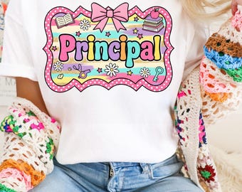 Camiseta para director/a de Comfort Colors, camiseta para administración escolar, camiseta coqueta para profesor/a, regalo para director/a, camiseta de vuelta al cole, camiseta bonita para profesor/a