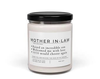 Vela personalizada con nombre definido/Vela para suegra/Regalo personalizado para el Día de la Madre/Vela divertida para mamá/Regalo extra para mamá