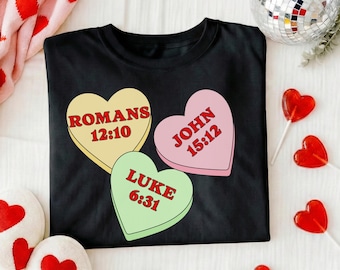 Camisetas cristianas de San Valentín/Camisetas cristianas de San Valentín/Camisetas de San Valentín para niños/Camisetas cristianas/basadas en la fe/Camisetas para bebés, niños pequeños, jóvenes y adultos